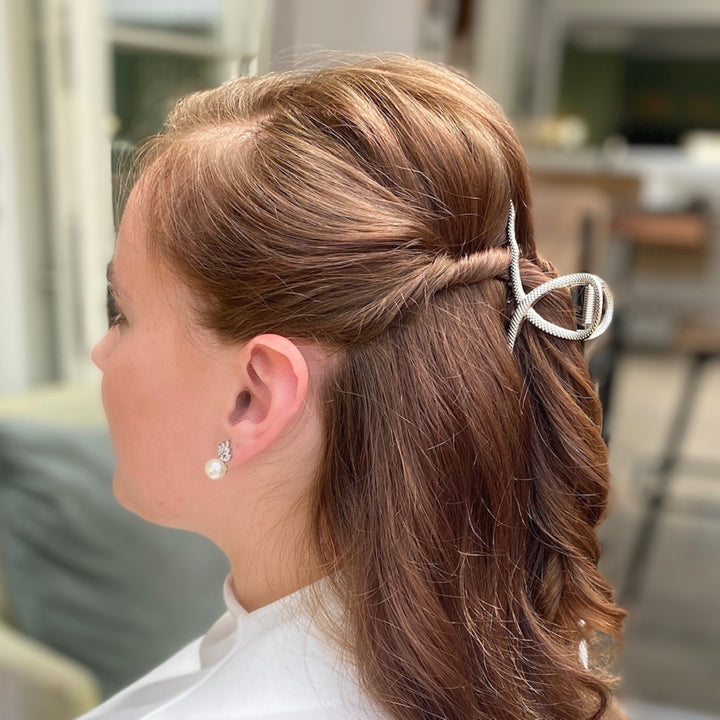 Silver Snake Hair Claw Clip, Snake Claw Clip, Silver Claw Clip, Large Silver Hair Clip, Metal Claw Clip