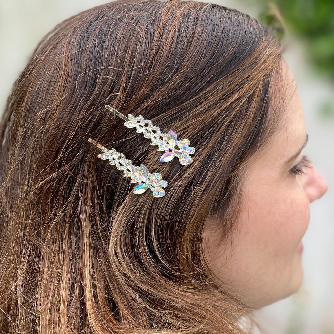 diamante hair slides thick hair