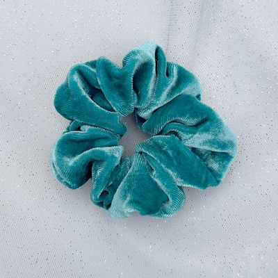 Turquoise Srunchie in Velvet