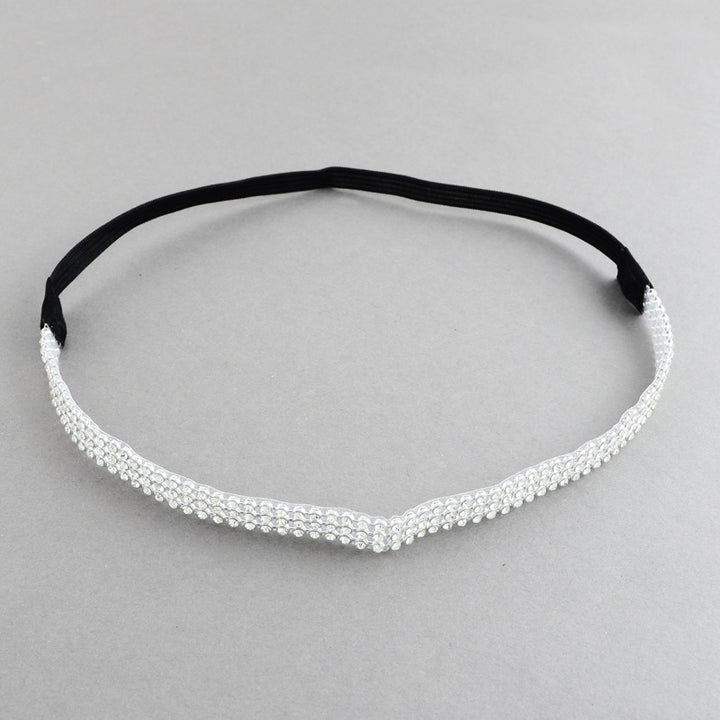 diamante headband silver