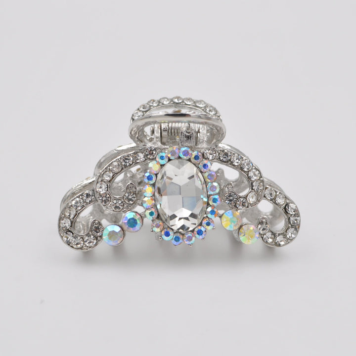 silver hair claw with diamante