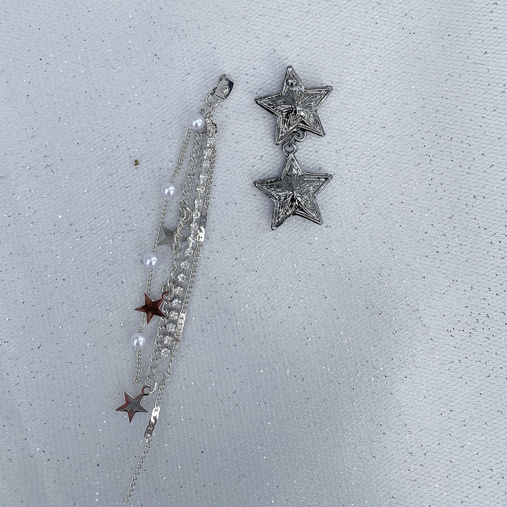 star earrings dangly earrings