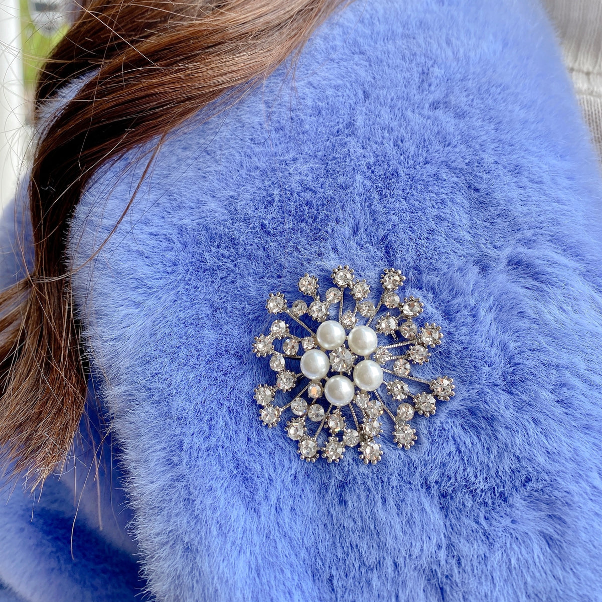 Large Blue Brooch, Bridal Bridesmaid Brooch, Evening Dress Pin Broach  Accessory, Rhinestone Brooches Pins, Crystal Blue Brooches Wedding 