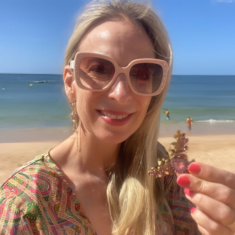 hair jaw clip quick and easy tutorial on the beach