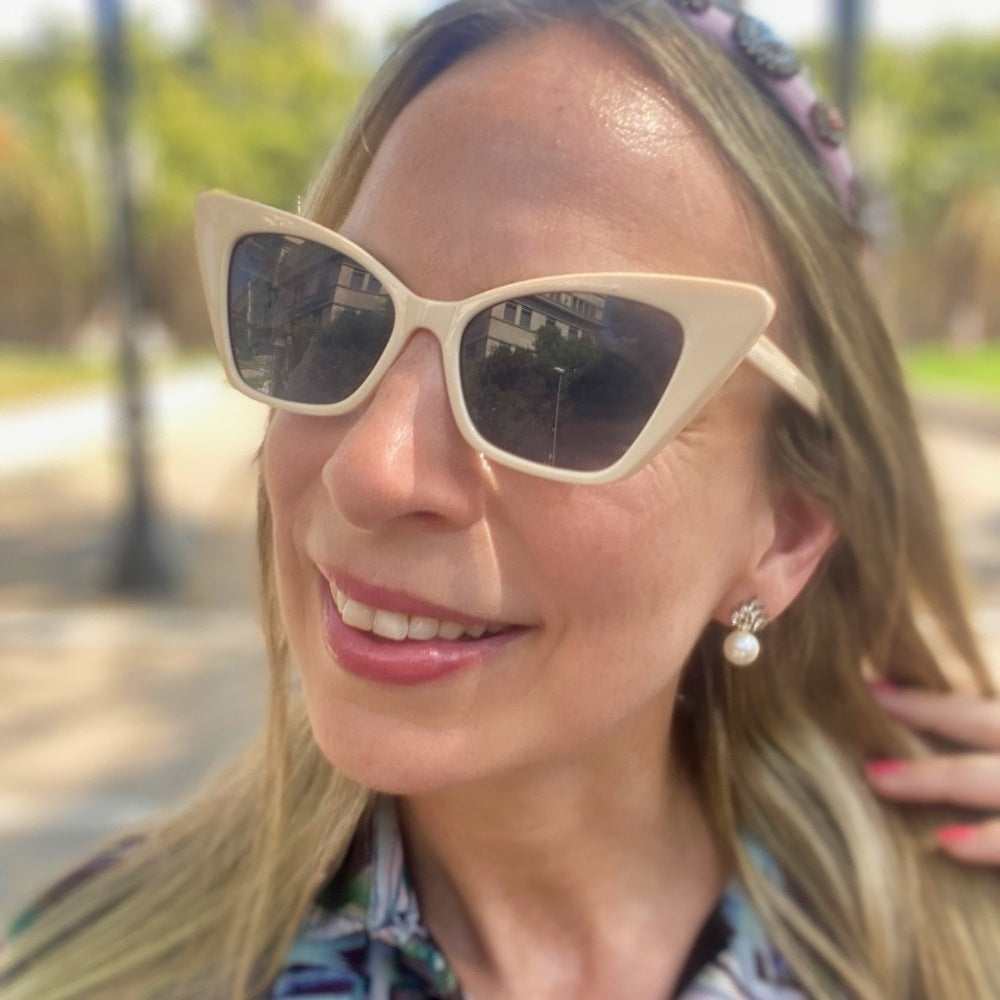 pearl earrings studs silver cubic zirconia