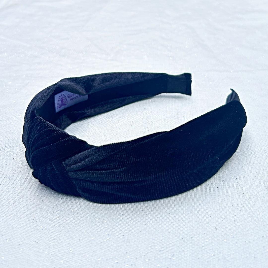 Black Headband Velvet Headband Knot Alice Band