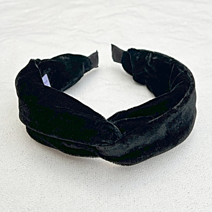 Black Headband Velvet Headband Knot Hair Band