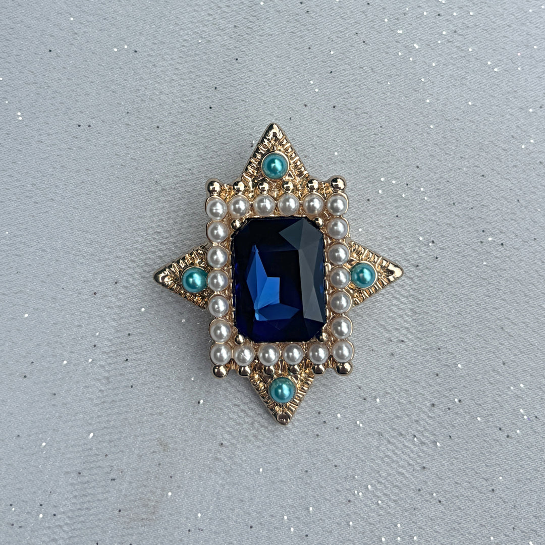 Blue Vintage Brooch