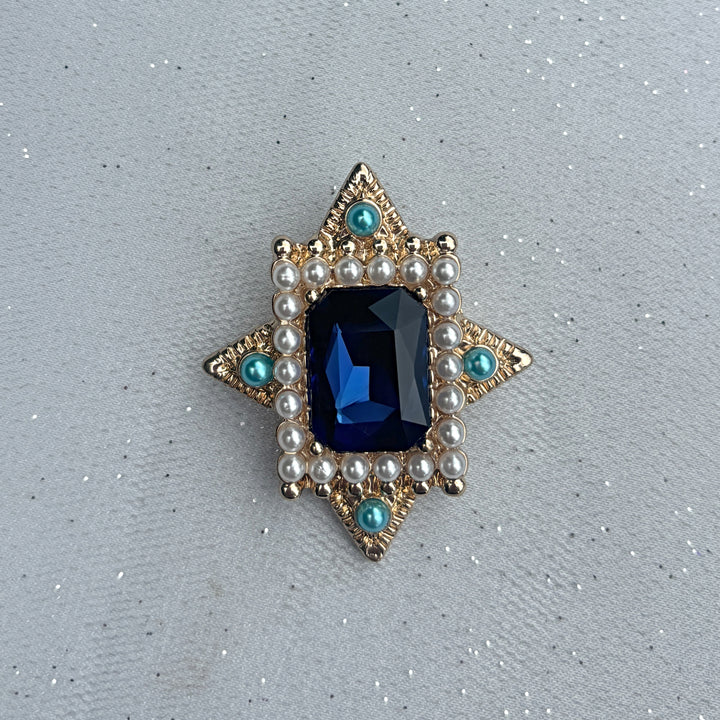 Blue Vintage Brooch