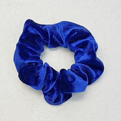 Blue Scrunchie in Velvet Royal Blue Scrunchie