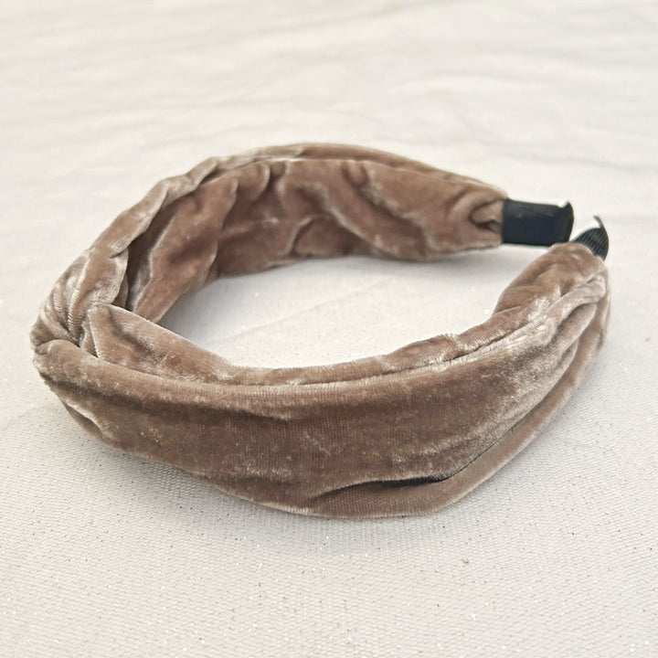 Brown Headband Velvet Headband Knot Hair Band Alice Band