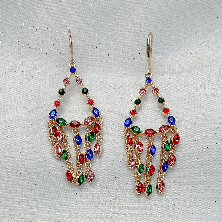 chandelier earrings colourful earrings