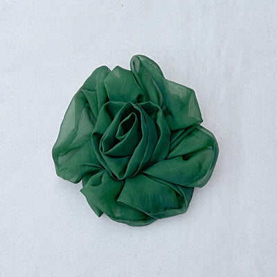 Green Corsage Rose Hair Clip Flower Hair Clip Flower Pin