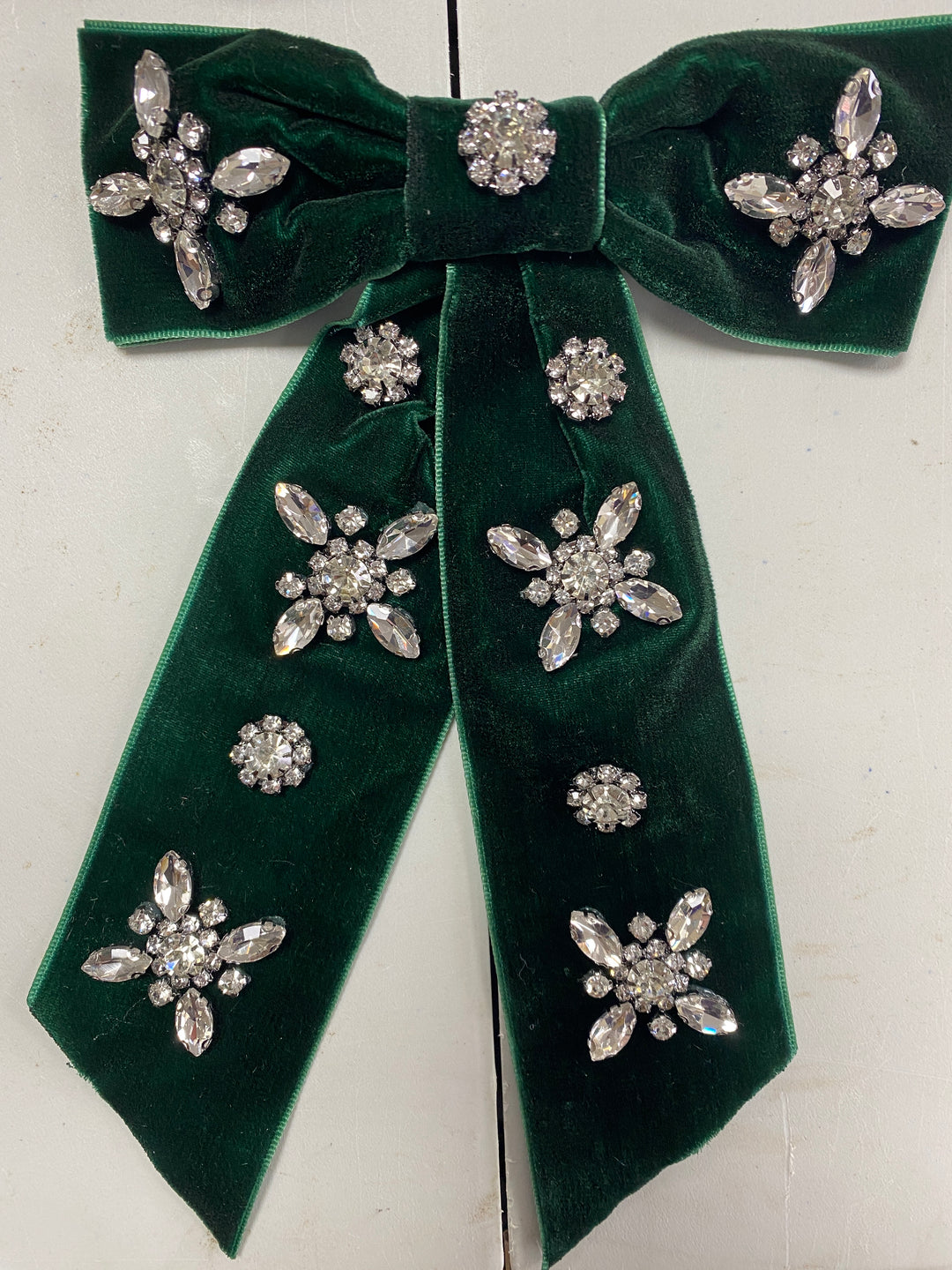 Bespoke Request - Green jewelled bow