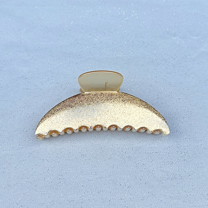 Large Hair Claw Clip Gold