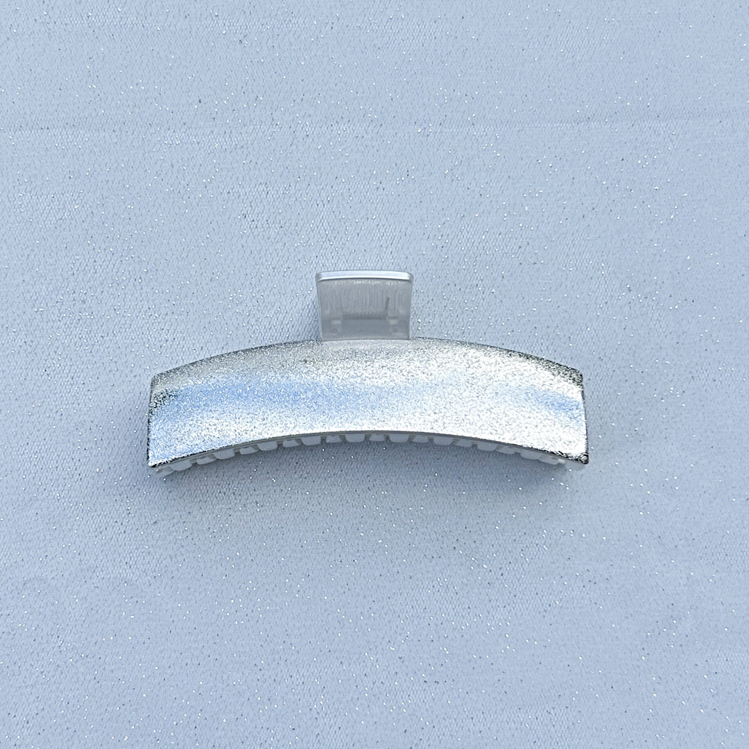 Large Hair Claw for Thick Hair Silver Clasp