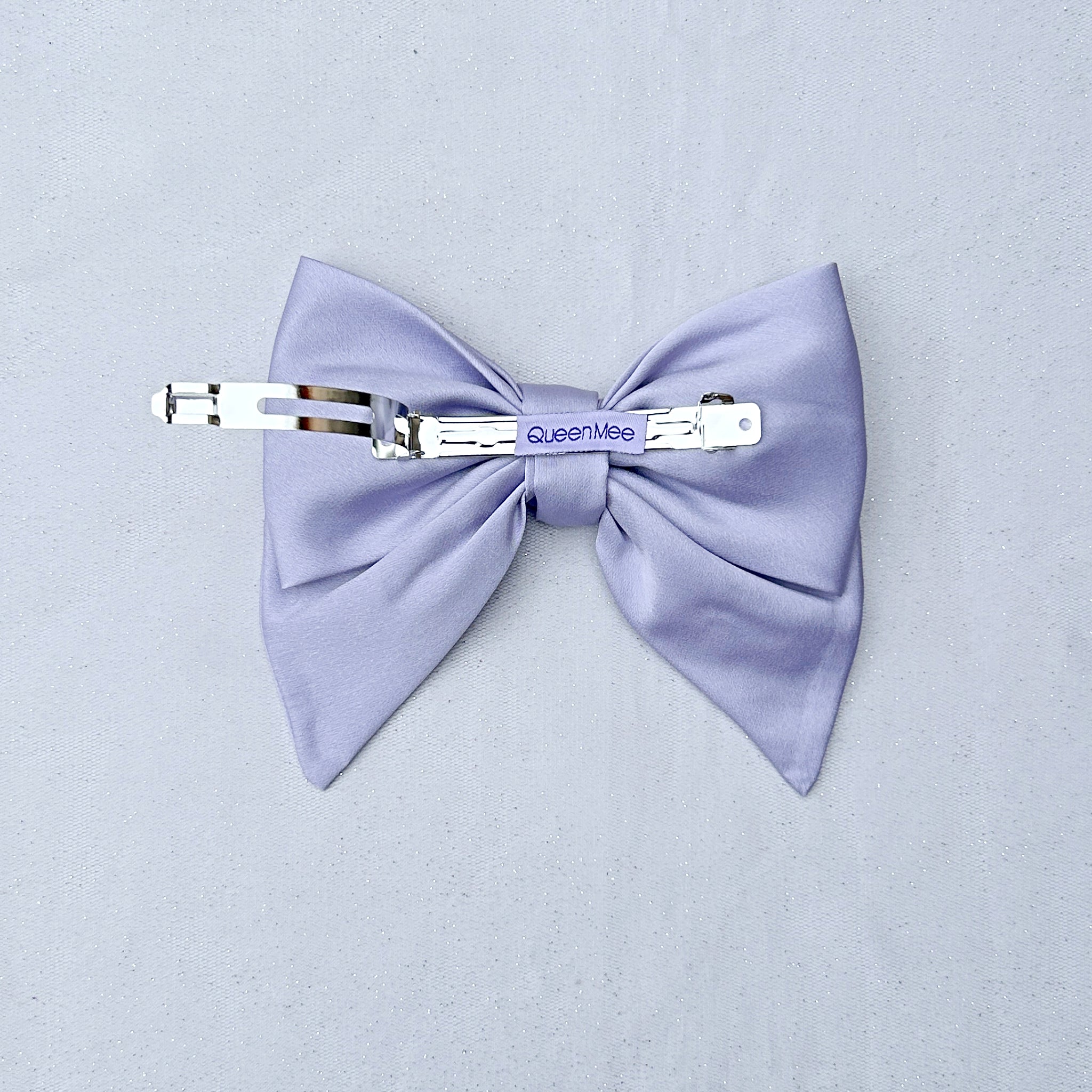 Lilac Satin Hair Bow Lilac Hair Clip | Lilac Hair Clip – QueenMee