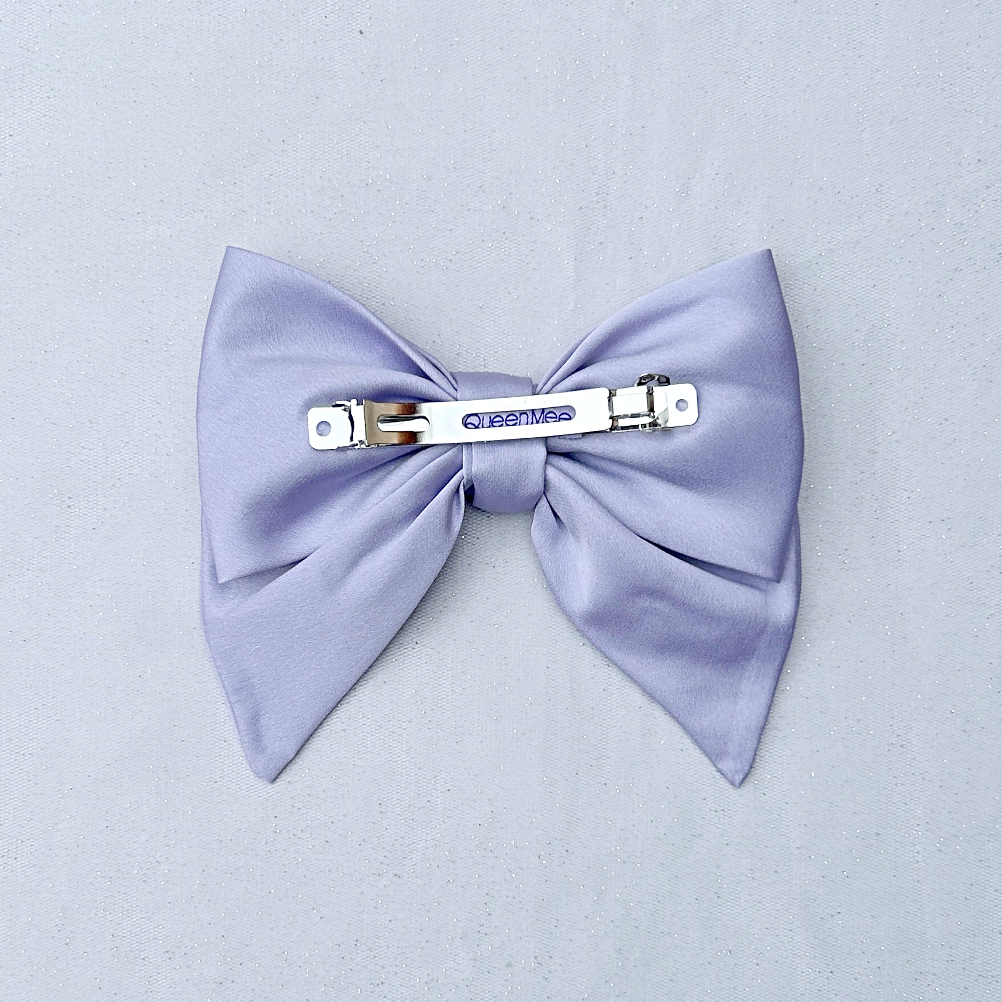 Lilac Satin Hair Bow Lilac Hair Clip | Lilac Hair Clip – QueenMee