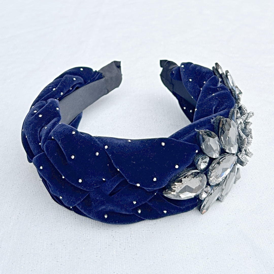 Navy Races Headpiece Floral Headpiece