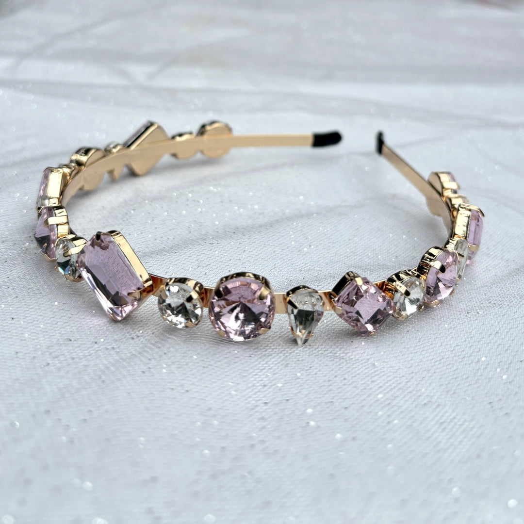 Pink Crystal Hair Band