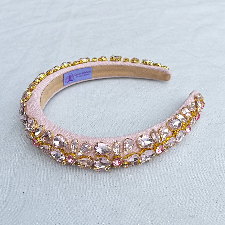 Pink Jewelled Headpiece Crystal Headband Gems
