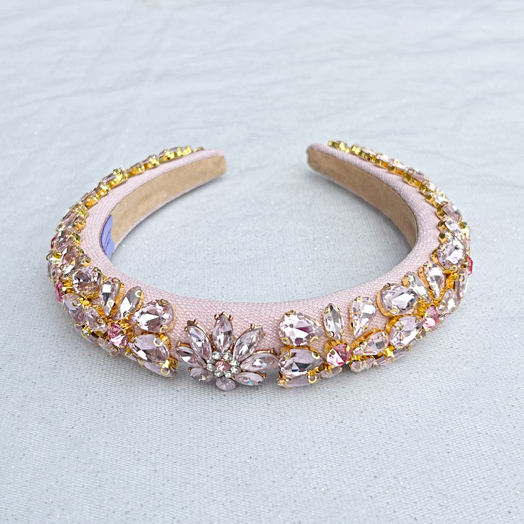 Pink Jewelled Headpiece Crystal Headband