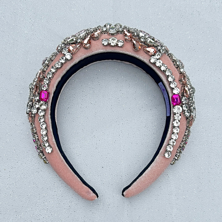 Pink Jewelled Headpiece Statement Headband