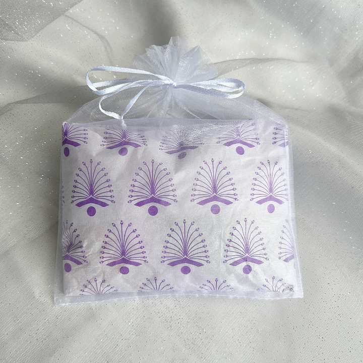 Purple Scrunchie in Velvet Bright Purple Gift Wrap