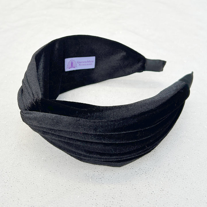 Velvet Headband Velvet Knot Headband Black Hairband