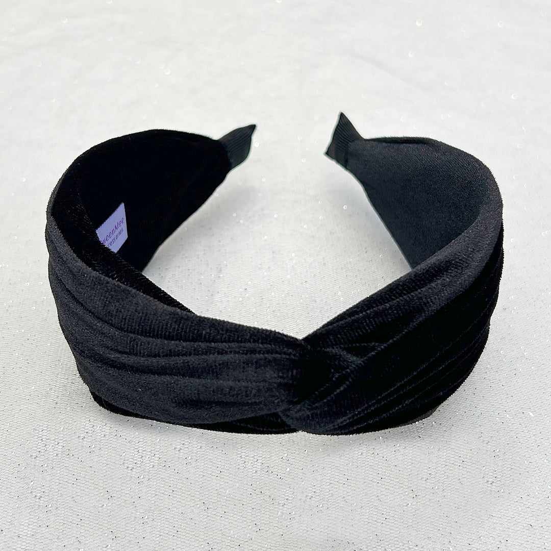 Velvet Headband Velvet Knot Headband Black