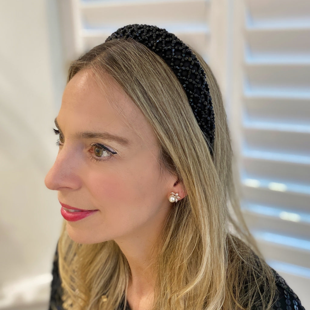 black-sparkly-headband-black-  display picture 3