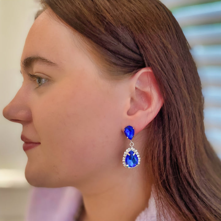 Blue Earrings Drop Earrings