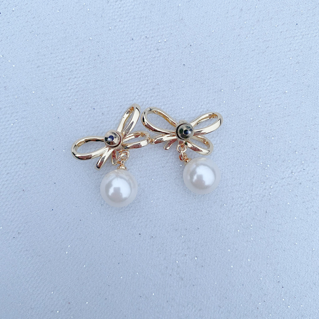 pearl drop earrings stud 