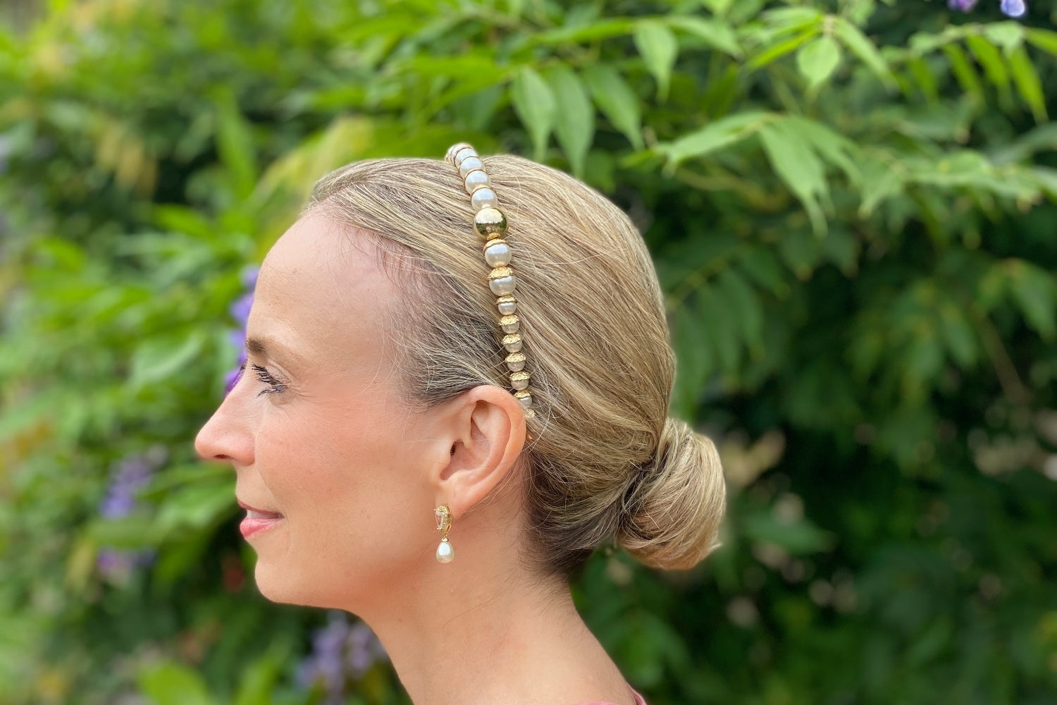 queenmee accessories gold pearl headband pearl hair band gold hair band gold headband statement headband pearl alice band