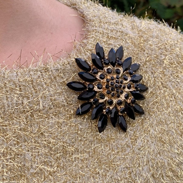 Black Brooch Large Brooch