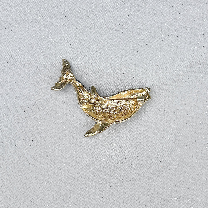 whale brooch whale pin animal