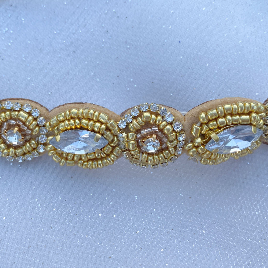 1920s Headband in Black and Gold