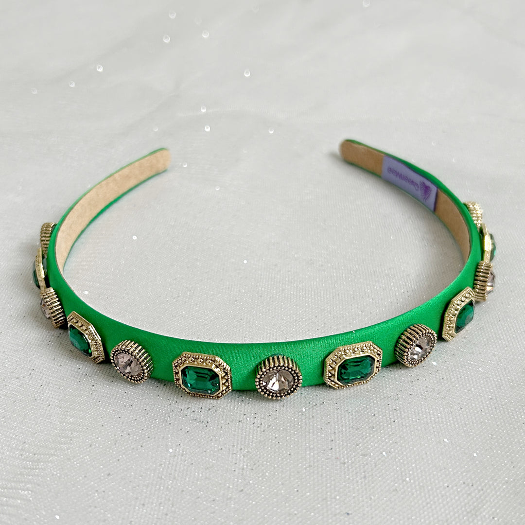 Green Headband Emerald Green Headband Vintage Hair Band