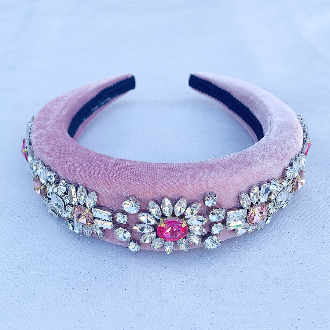 Pink jewelled headband