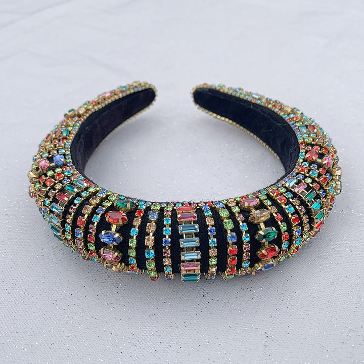 Rainbow Headband Padded with Crystal