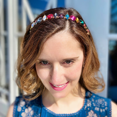 Rainbow Headband in Crystal Wedding Guest