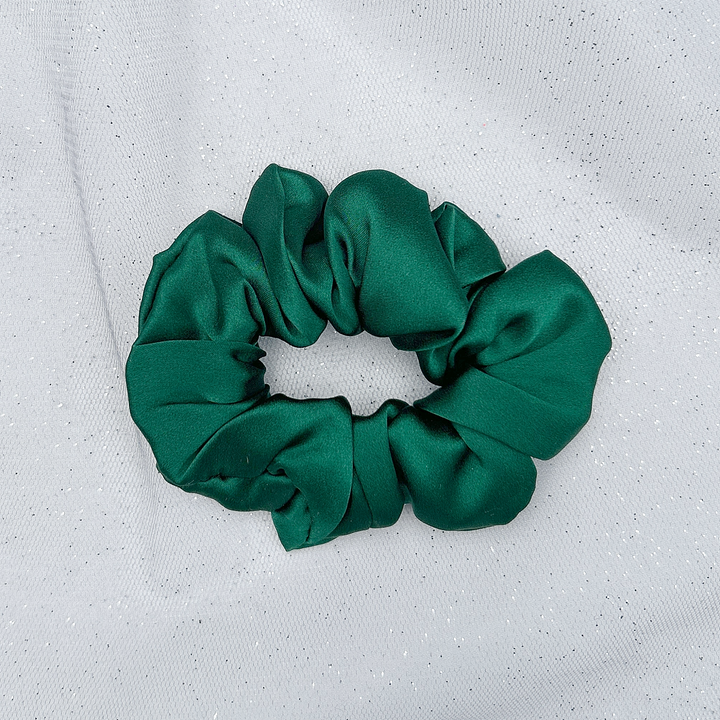 Silk Scrunchie in Green Mulberry Silk gift