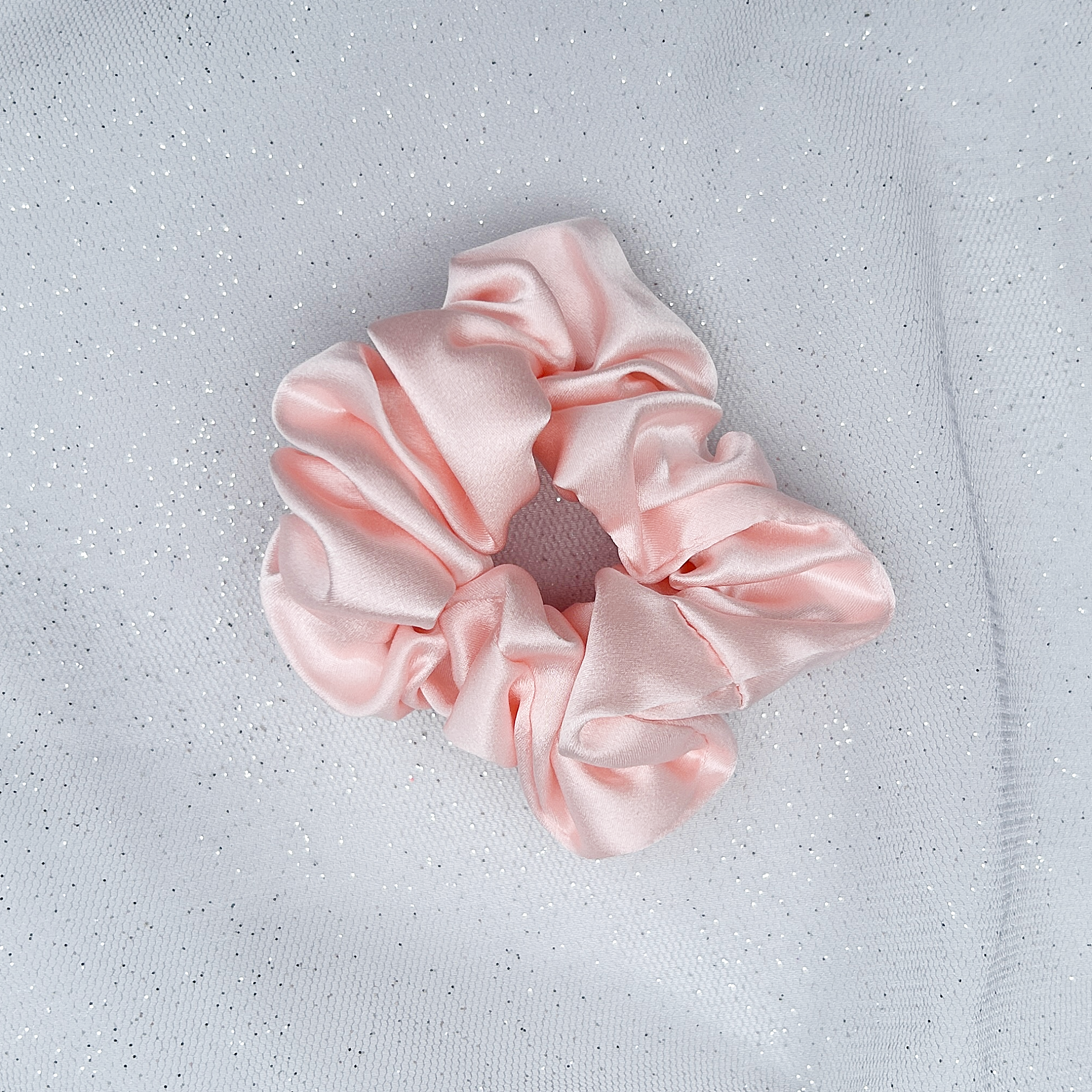 Silk Scrunchie in Pink Mulberry Silk | Pink Silk Scrunchie – QueenMee ...