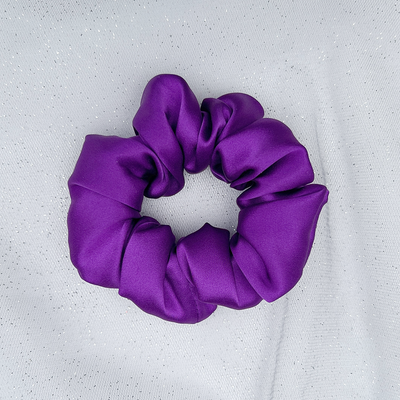 Silk Scrunchie in Purple Mulberry Silk gift