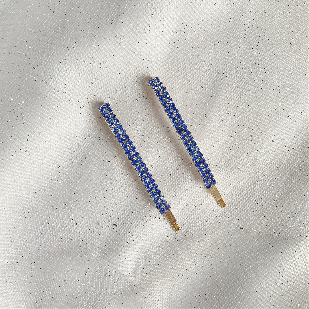 blue hair slides crystal