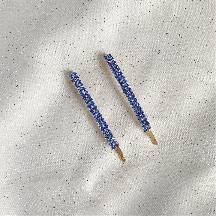 blue hair slides crystal