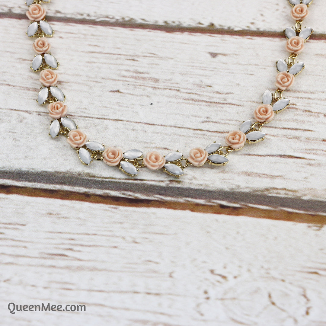 bridesmaid headband with roses