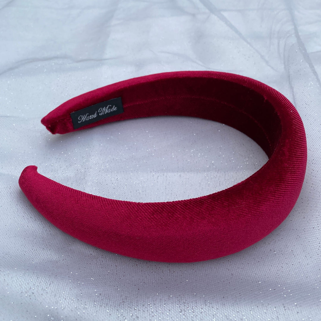 burgundy headband dark red velvet headband hair band alice band