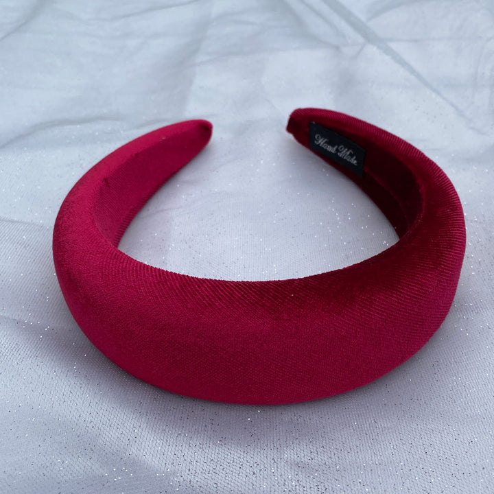 burgundy headaband dark red velvet headband