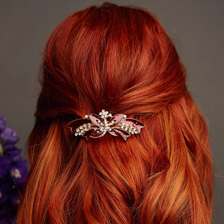 butterfly hair clip red hair